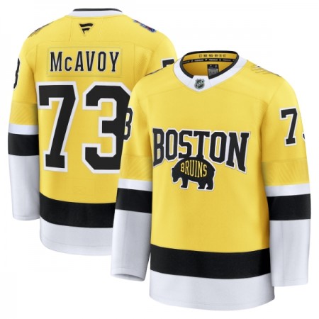 Miesten NHL Boston Bruins Pelipaita 2025-26 Fanatics NHL Stadium Series Premium Charlie Mcavoy Gold Miesten NHL Boston Bruins Pelipaita 2025-26 Fanatics NHL Stadium Series Premium Charlie Mcavoy Gold
